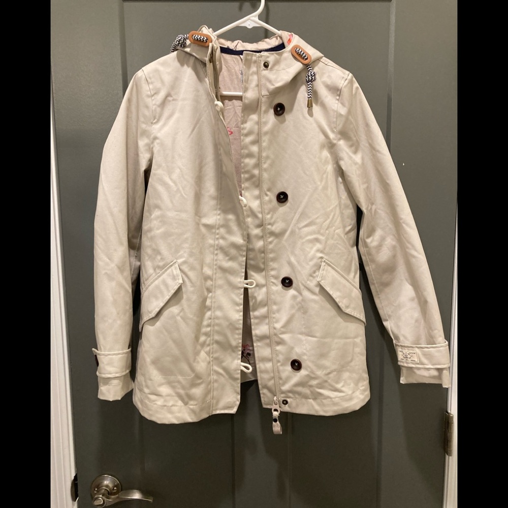 Joules Cream Trench Coat